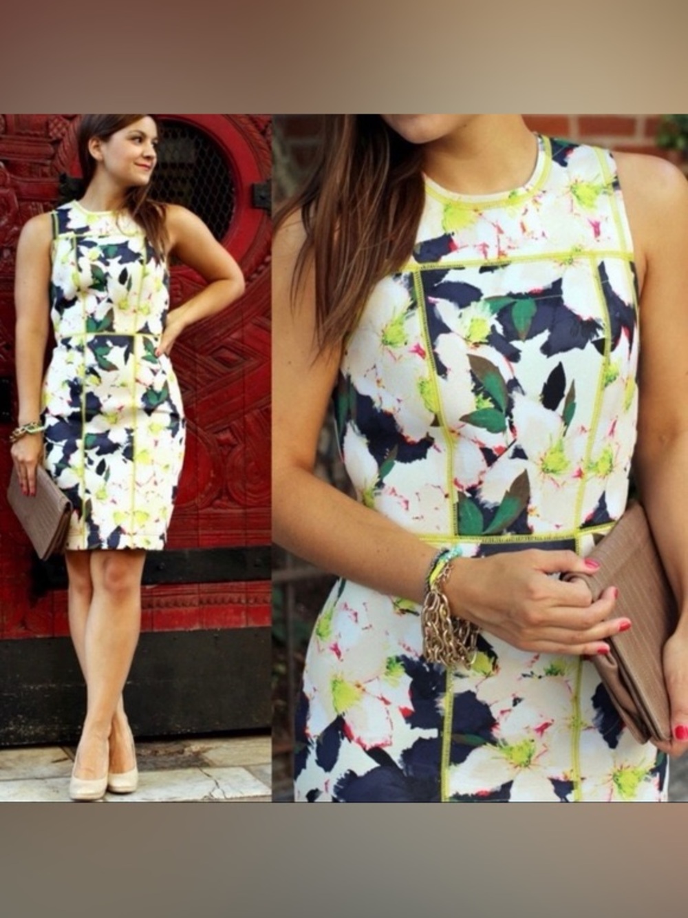 J. Crew Floral Cove Surf Neoprene Shift Dress Sleeveless Multicolor